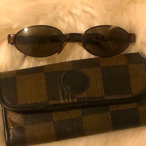 Vintage Fendi sunglasses and case